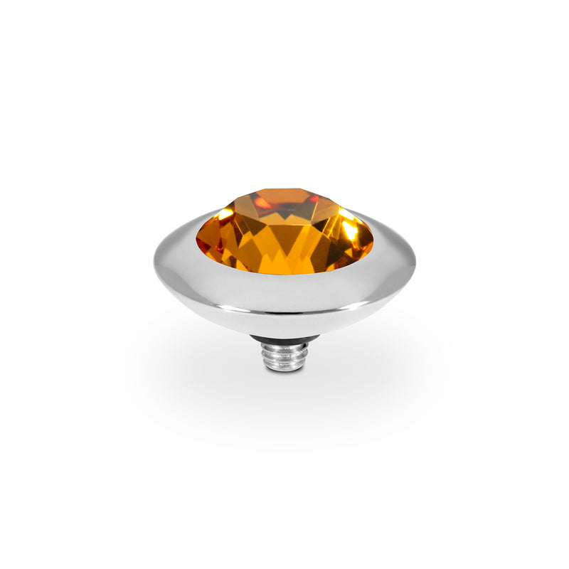 Tondo Top 0.51" - Silver Topaz