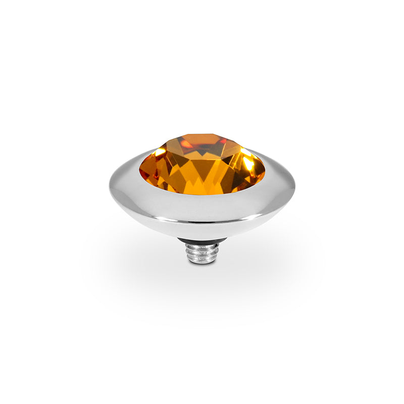 Tondo Top 0.51" - Silver Topaz