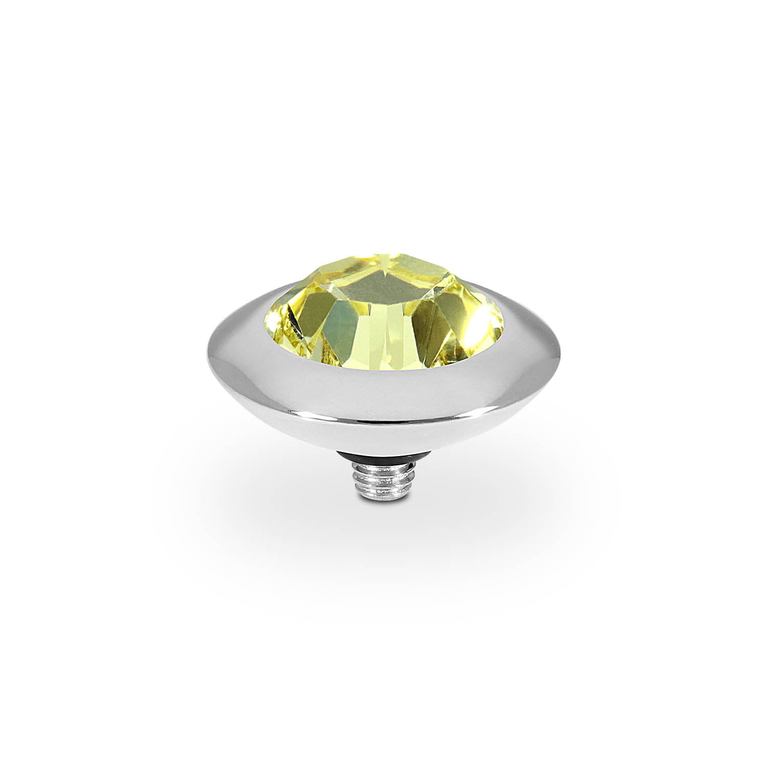 Tondo Top 0.51" - Silver Jonquil