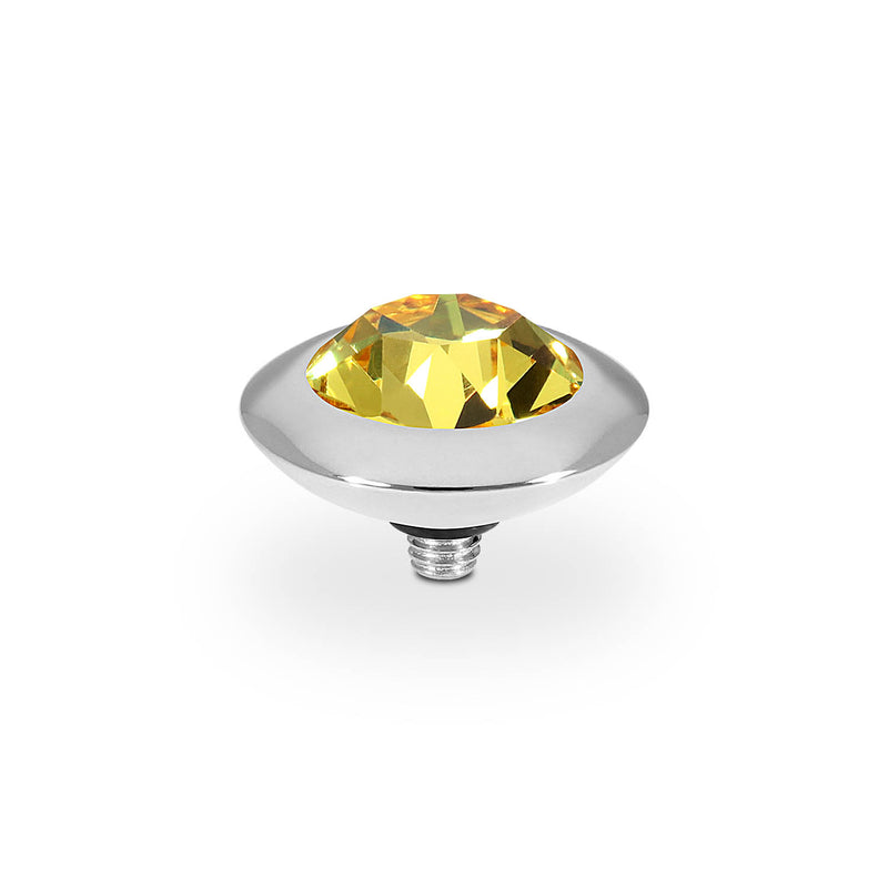 Tondo Top 0.51" - Silver light topaz