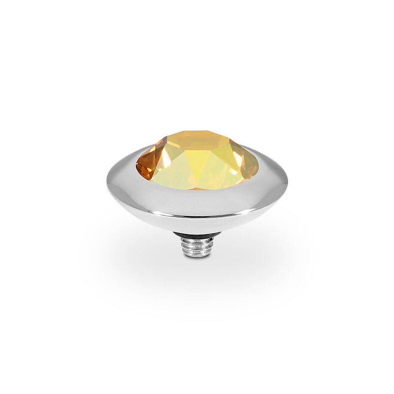 Tondo Top 0.51" - Silver metallic sunshine