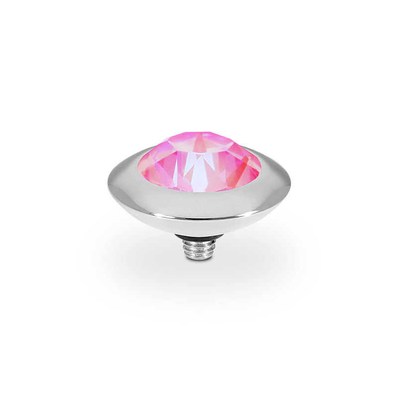 Tondo Top 0.51" - Silver lotus pink delite