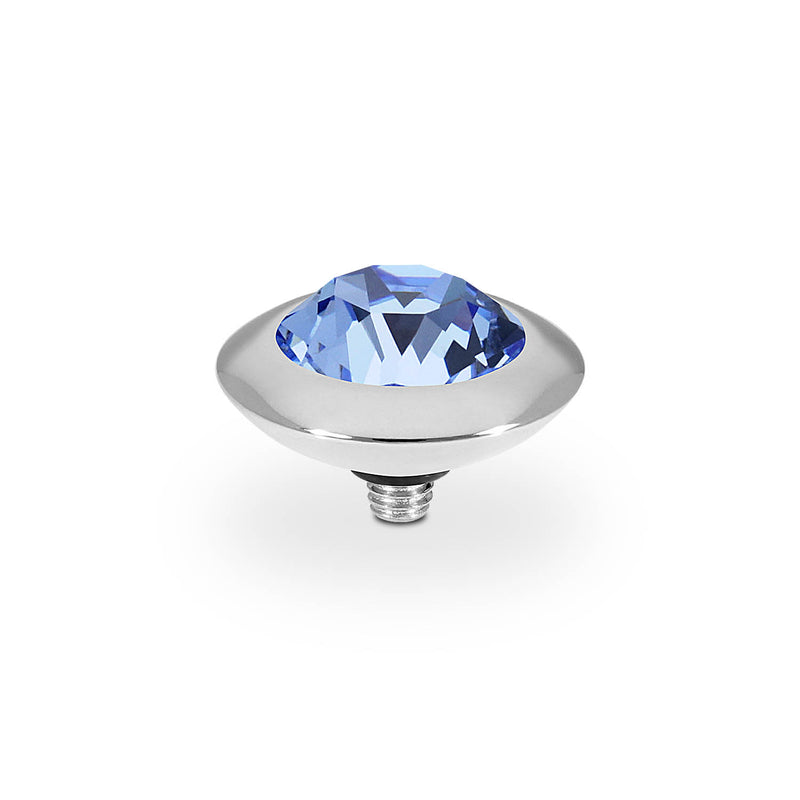 Tondo Top 0.51" - Silver light sapphire