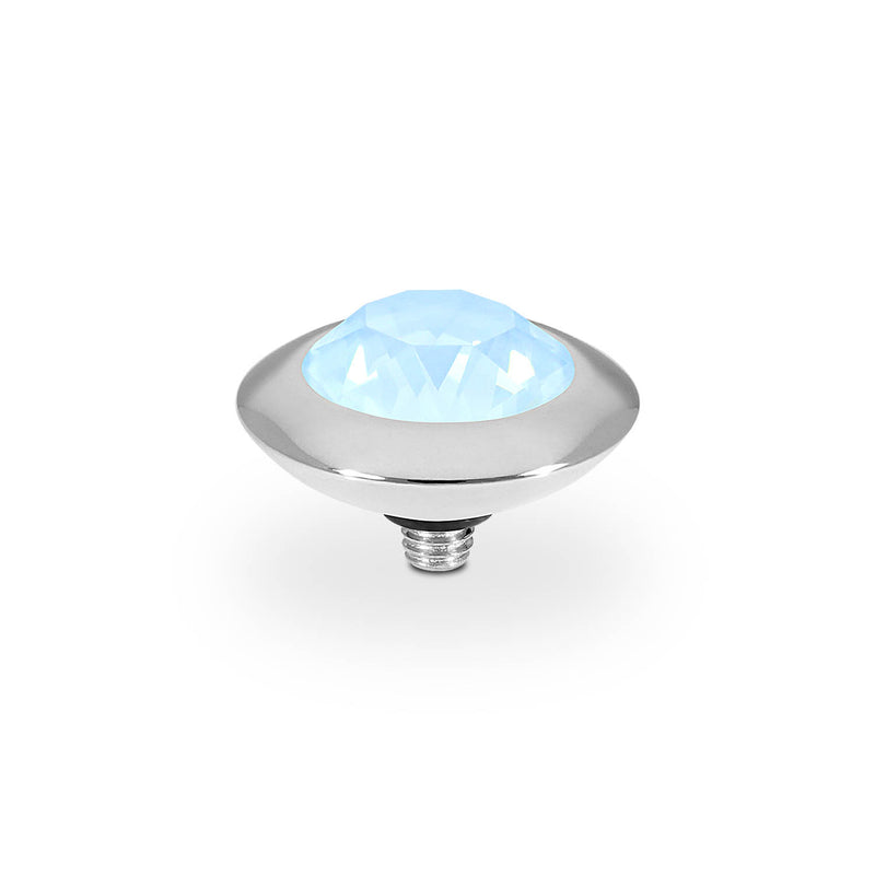 Tondo Top 0.51" - Silver crystal sky ignite