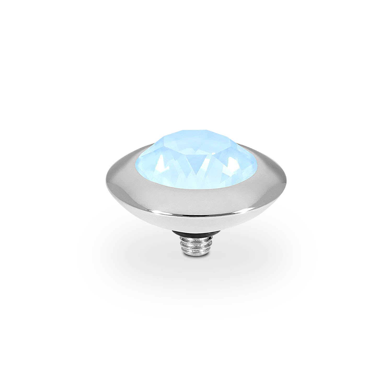 Tondo Top 0.51" - Silver crystal sky ignite