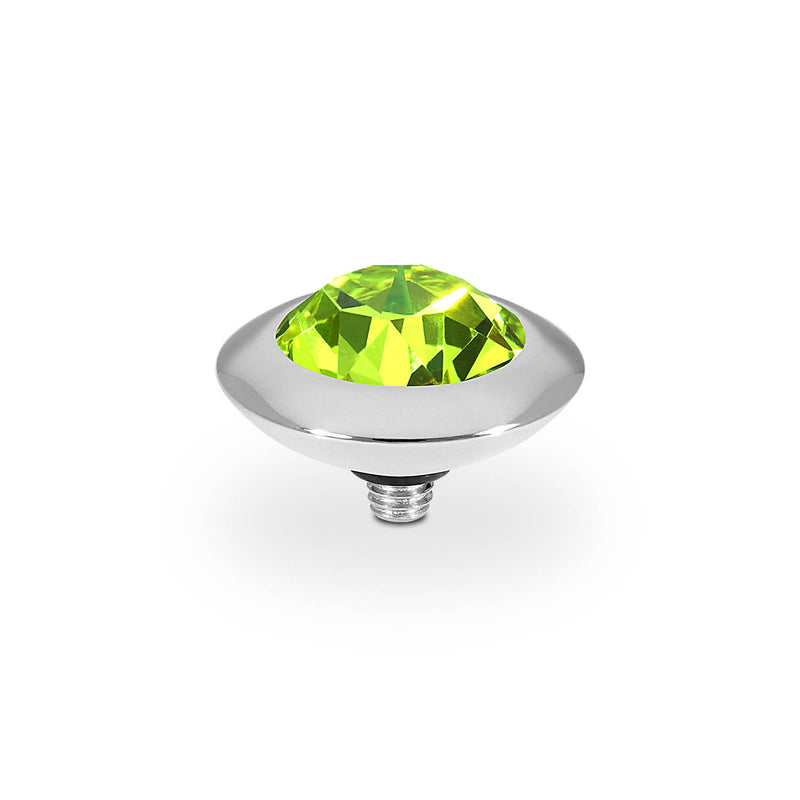 Tondo Top 0.51" - Silver Citrus Green
