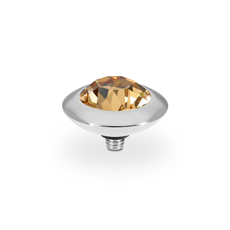 Tondo Top 0.51" - Silver light colorado topaz