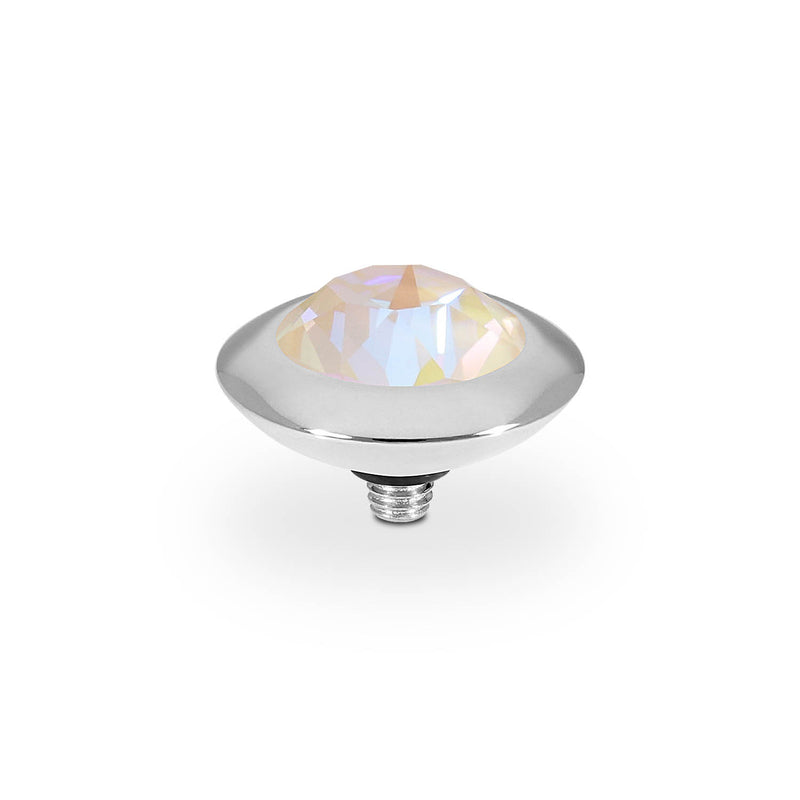 Tondo Top 0.51" - Silver ivory cream delite