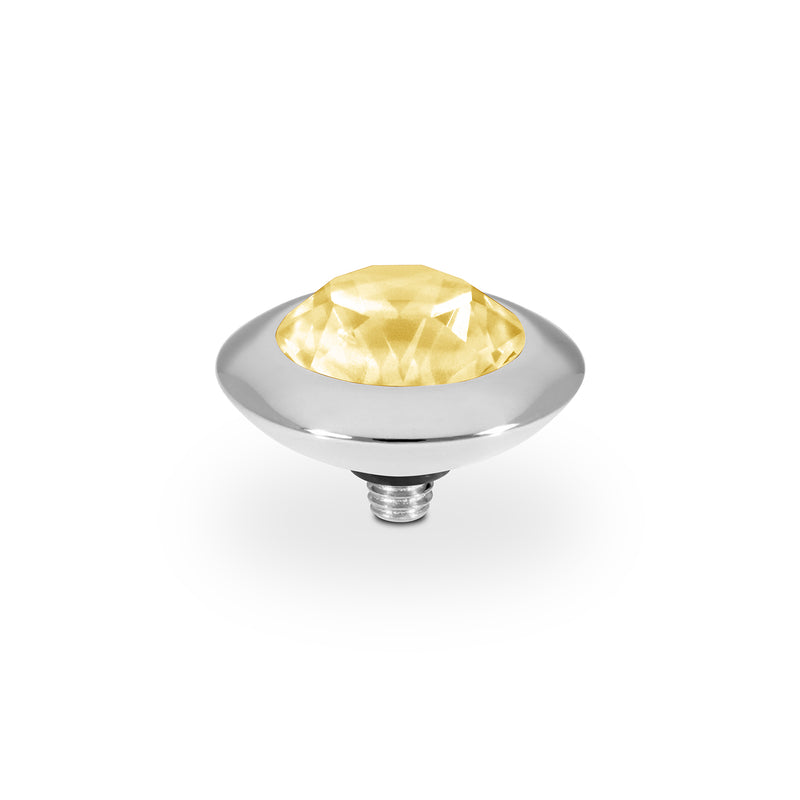 Tondo Top 0.51" - Silver Recreated Dark Jonquil