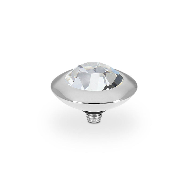 Tondo Top 0.51" - Silver crystal