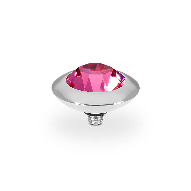 Tondo Top 0.51" - Silver rose