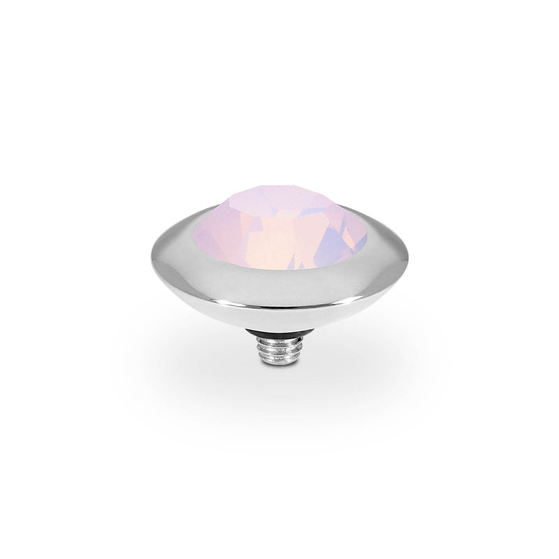Tondo Top 0.51" - Silver rose opal