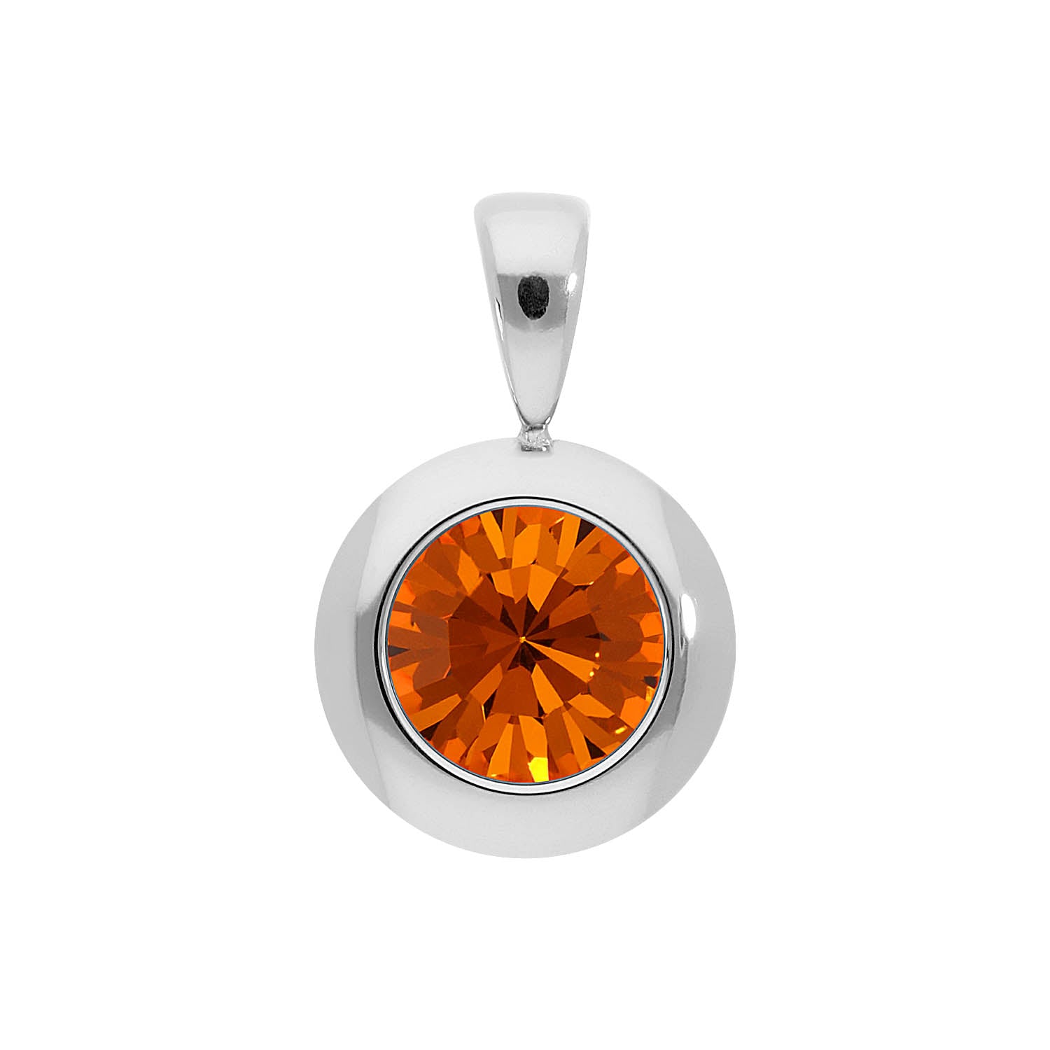 Tondo Pendant 0.51" - Silver sun