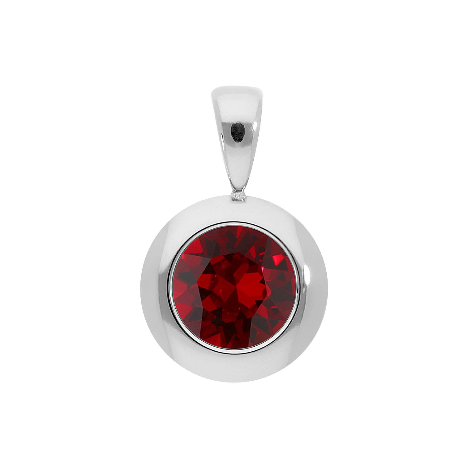 Tondo Pendant 0.51" - Silver Siam