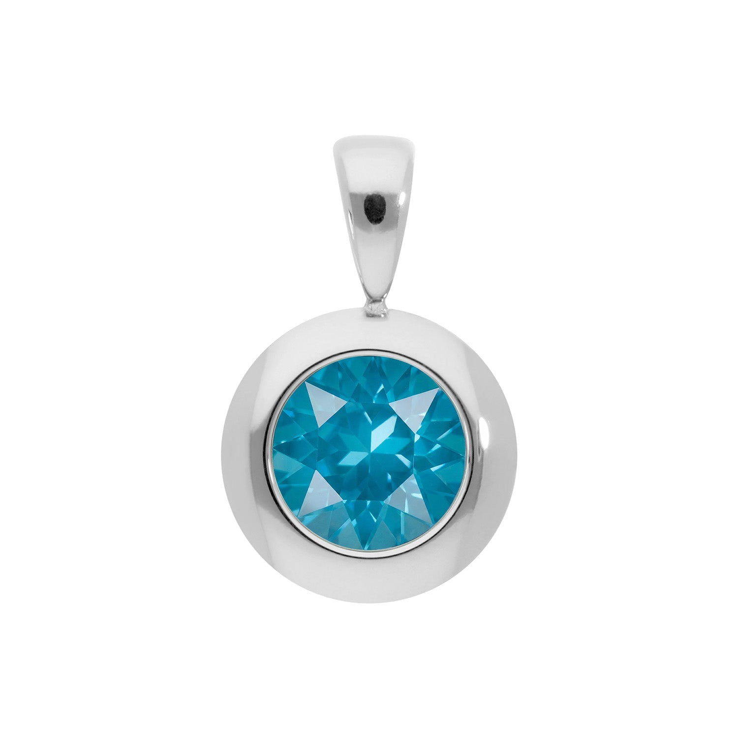 Tondo Pendant 0.51" - Silver
