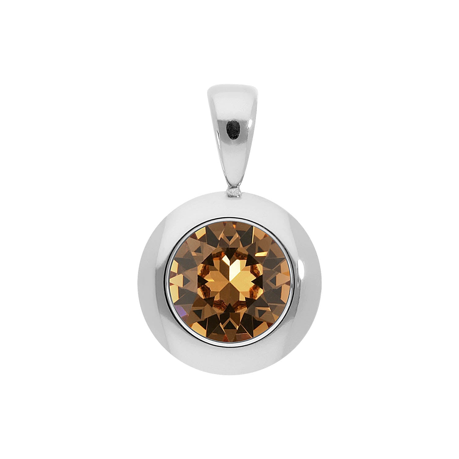 Tondo Pendant 0.51" - Silver