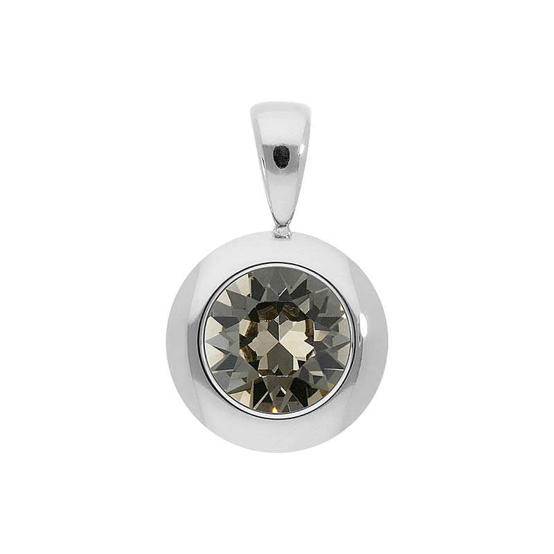 Tondo Pendant 0.51" - Silver Greige