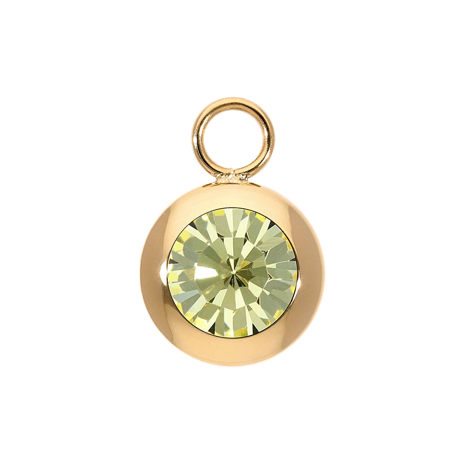 Tondo Charm 0.51" - Gold Jonquil