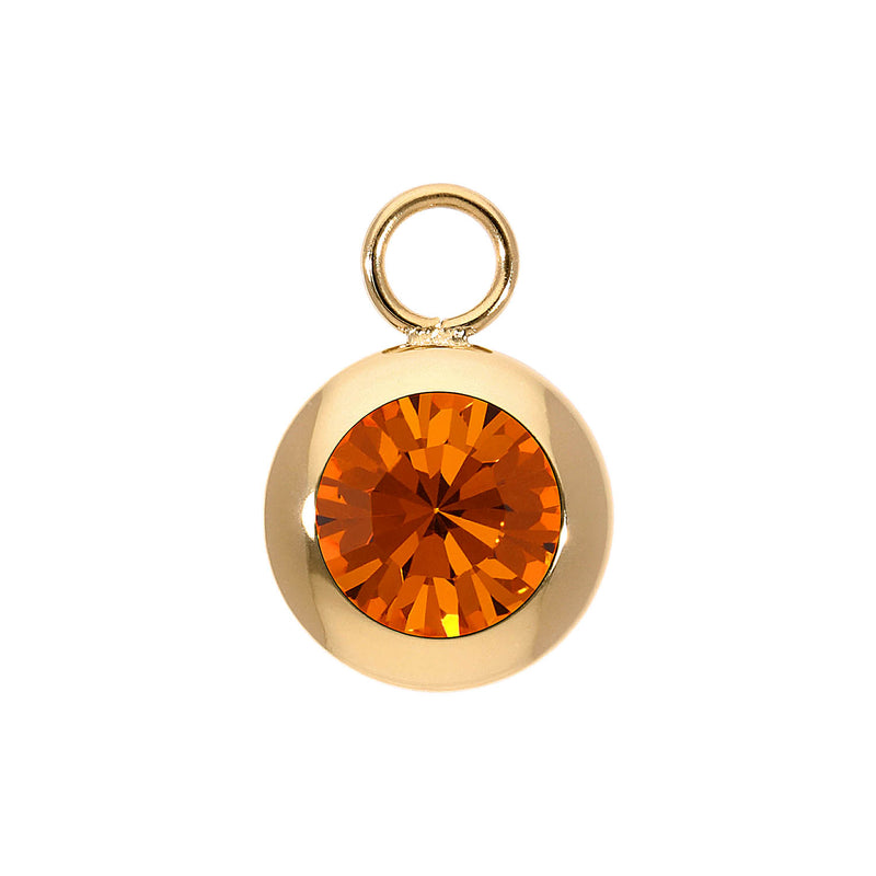 Tondo Charm 0.51" - Gold sun