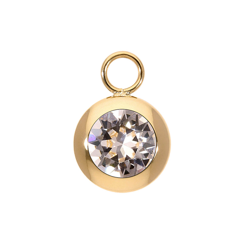 Tondo Charm 0.51" - Gold silk