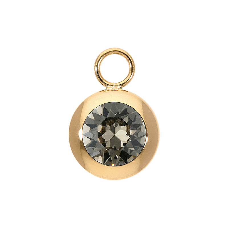 Tondo Charm 0.51" - Gold Greige