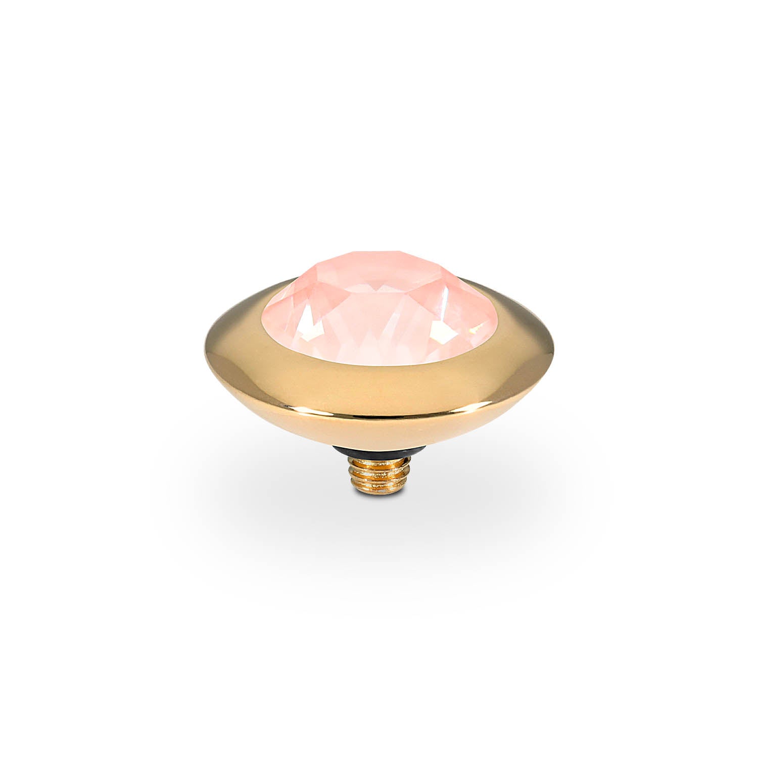 Tondo Top 0.51" - Gold Crystal Flamingo Ignite