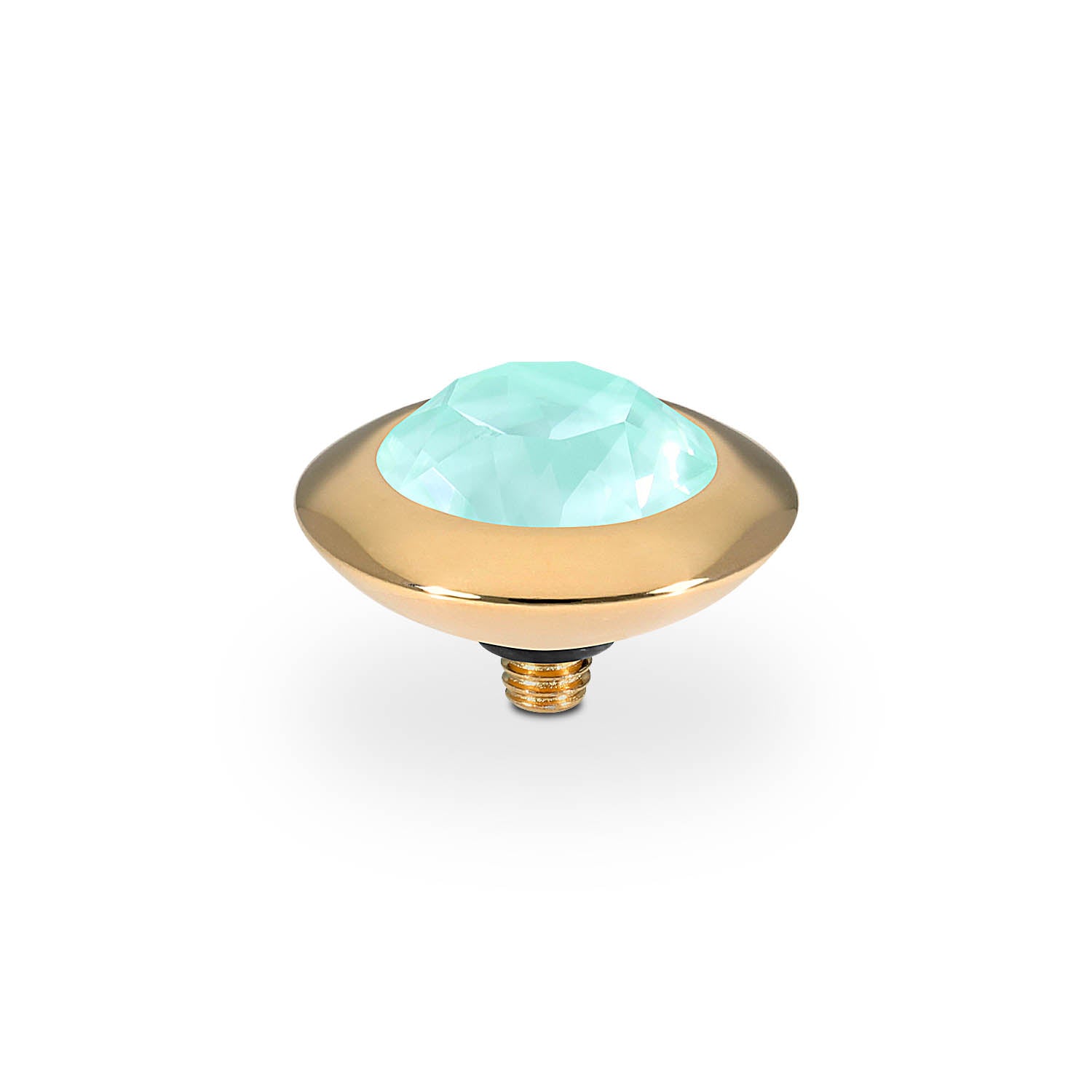 Tondo Top 0.51" - Gold crystal soft mint ignite