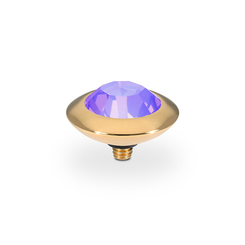 Tondo Top 0.51" - Gold Crystal Purple Ignite