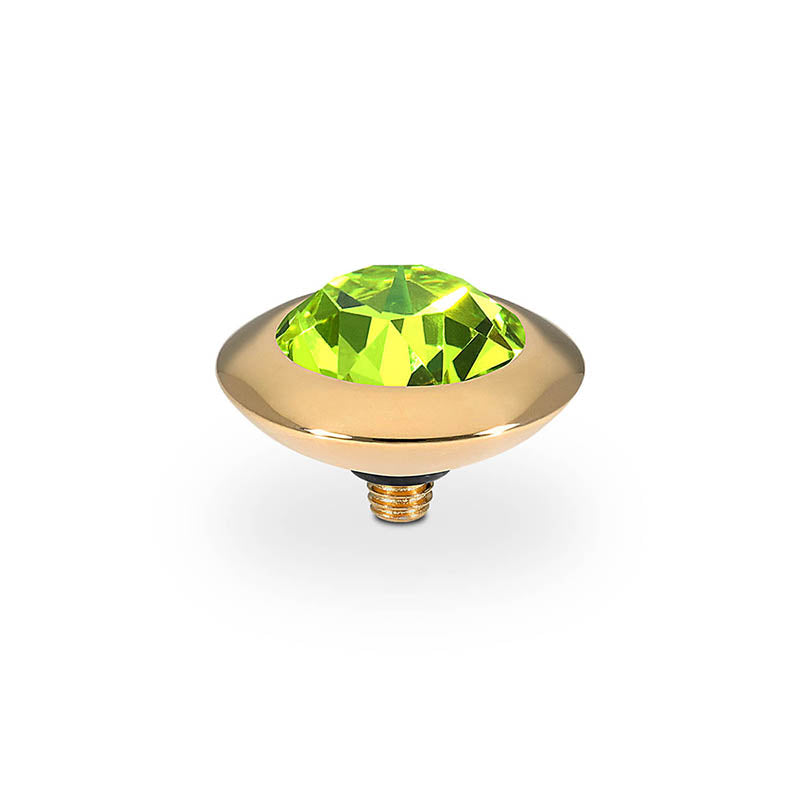 Tondo Top 0.51" - Gold Citrus Green