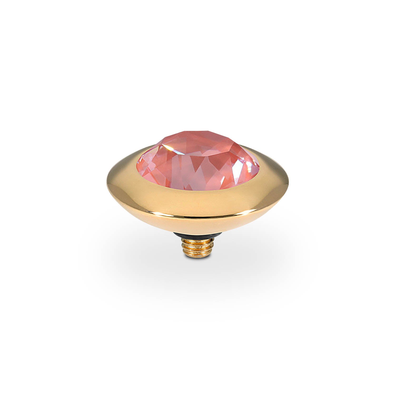 Tondo Top 0.51" - Gold crystal maroon ignite