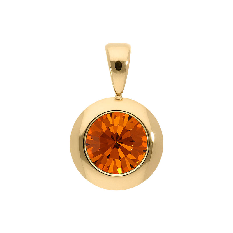 Tondo Pendant 0.51" - Gold sun