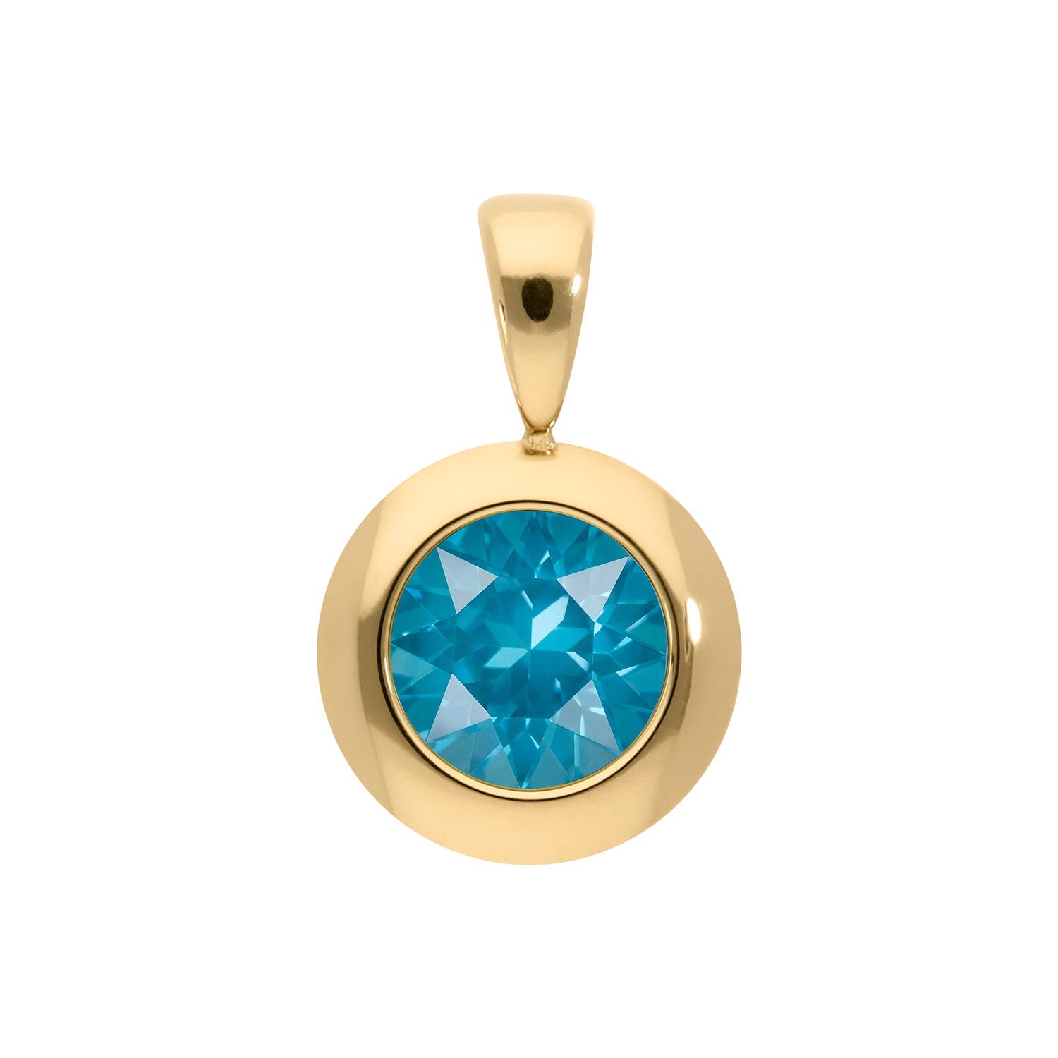 Tondo Pendant 0.51" - Gold