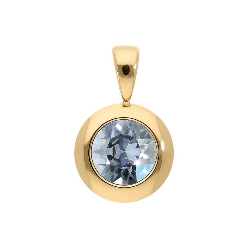 Tondo Pendant 0.51" - Gold blue shade