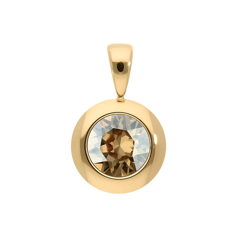 Tondo Pendant 0.51" - Gold golden shadow