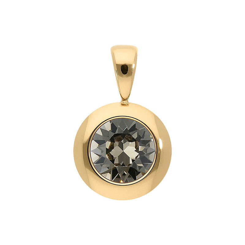 Tondo Pendant 0.51" - Gold Greige
