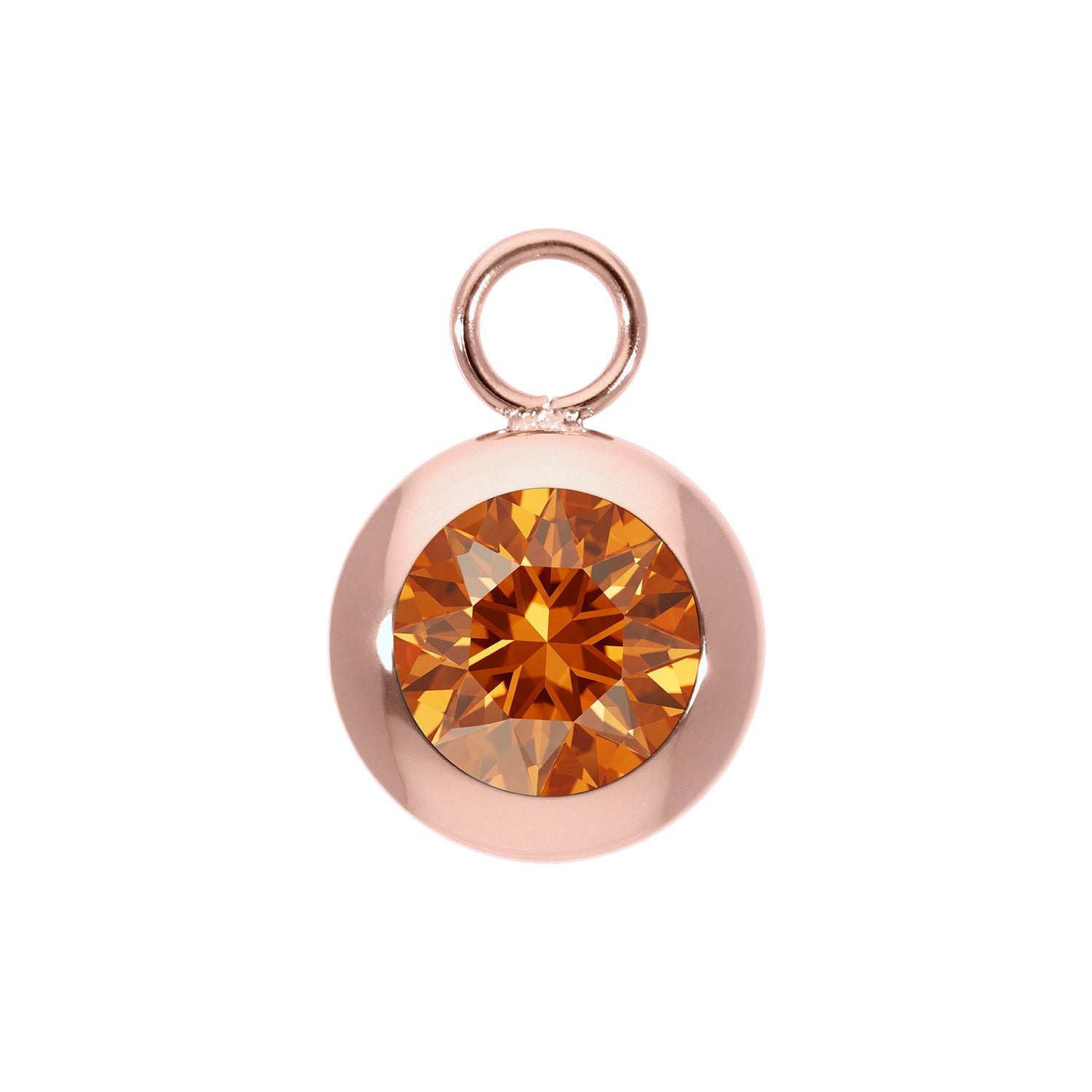 Tondo Charm 0.51" - Rose Gold