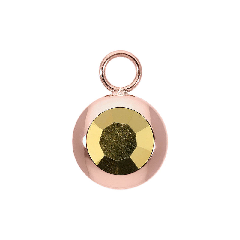 Tondo 0.51" charm - Rose Gold