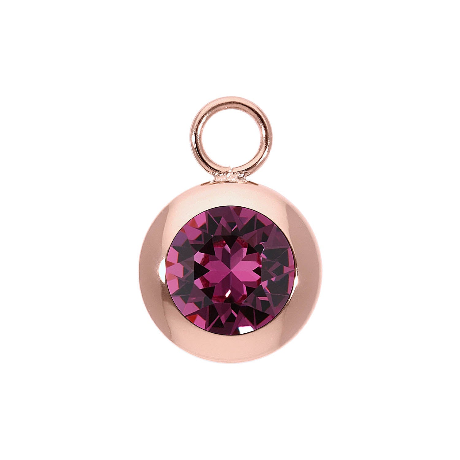 Tondo Charm 0.51" - Rose Gold