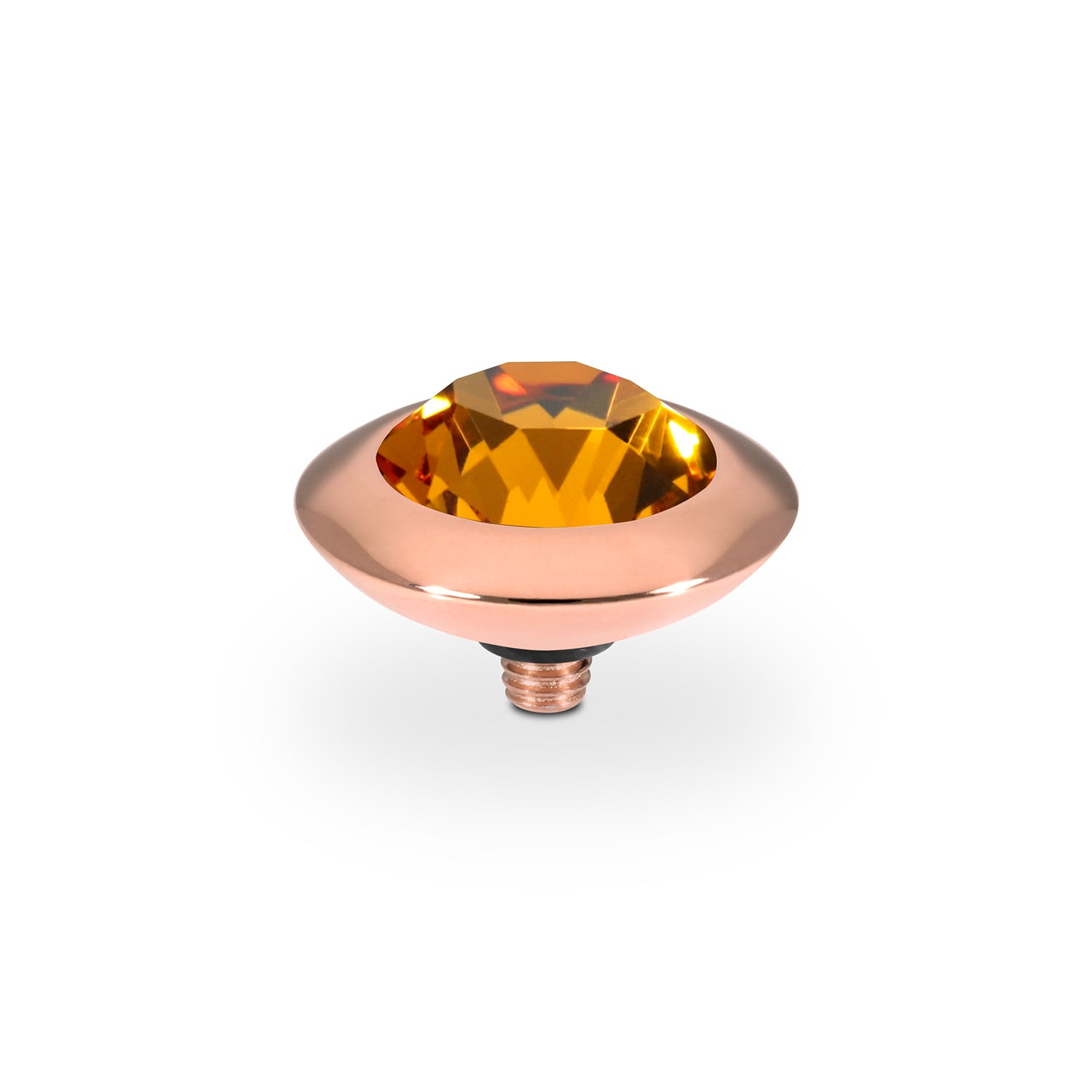 Tondo Top 0.51" - Rose Gold Topaz