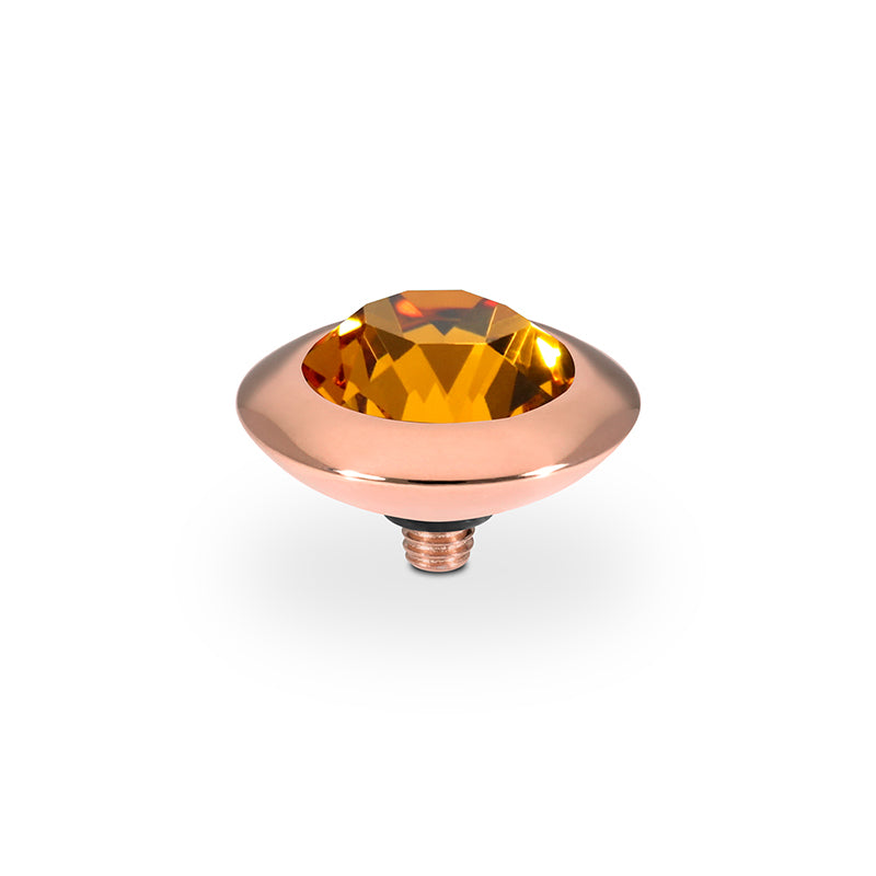 Tondo Top 0.51" - Rose Gold Topaz