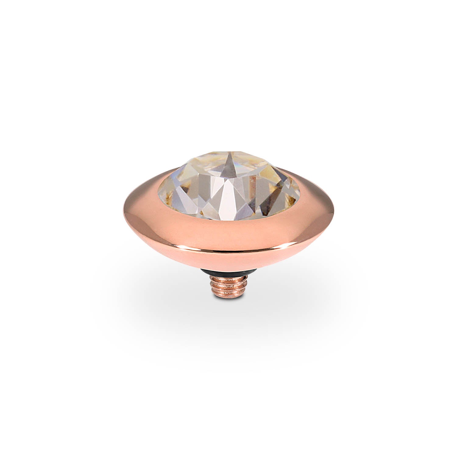 Tondo Top 0.51" - Rose Gold silk