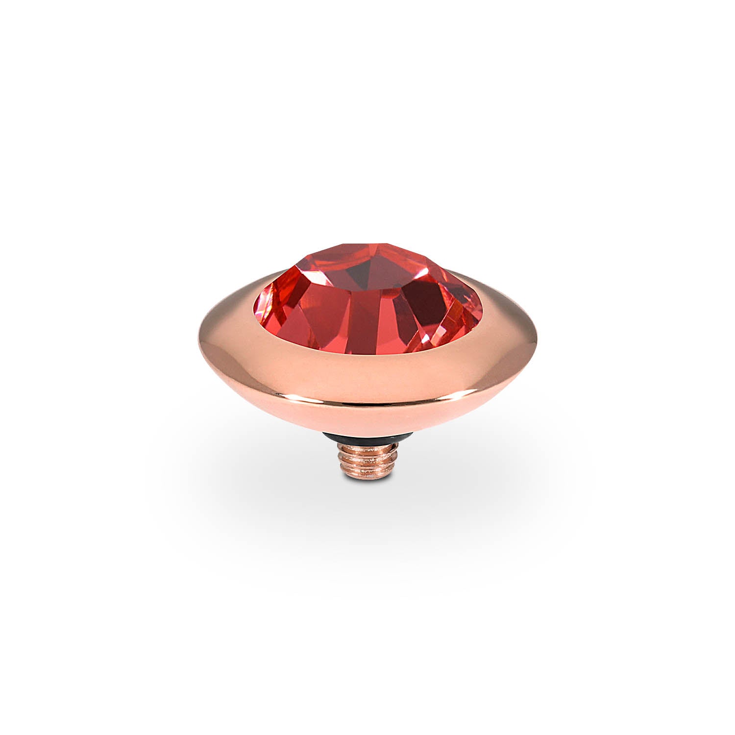 Tondo Top 0.51" - Rose Gold padparadscha