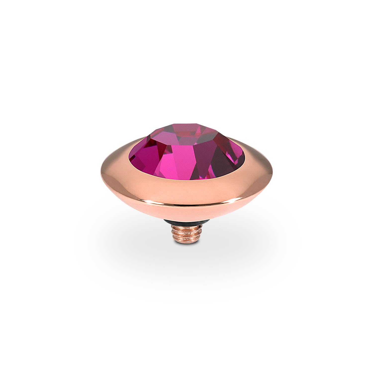 Tondo Top 0.51" - Rose Gold fuchsia