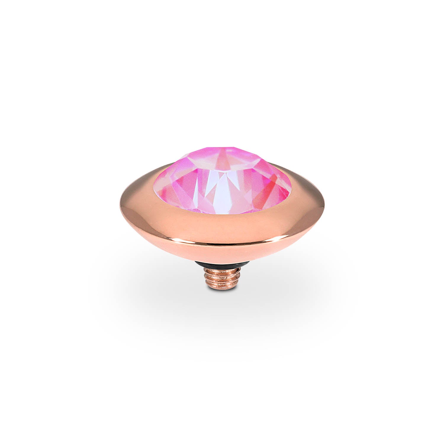Tondo Top 0.51" - Rose Gold lotus pink delite