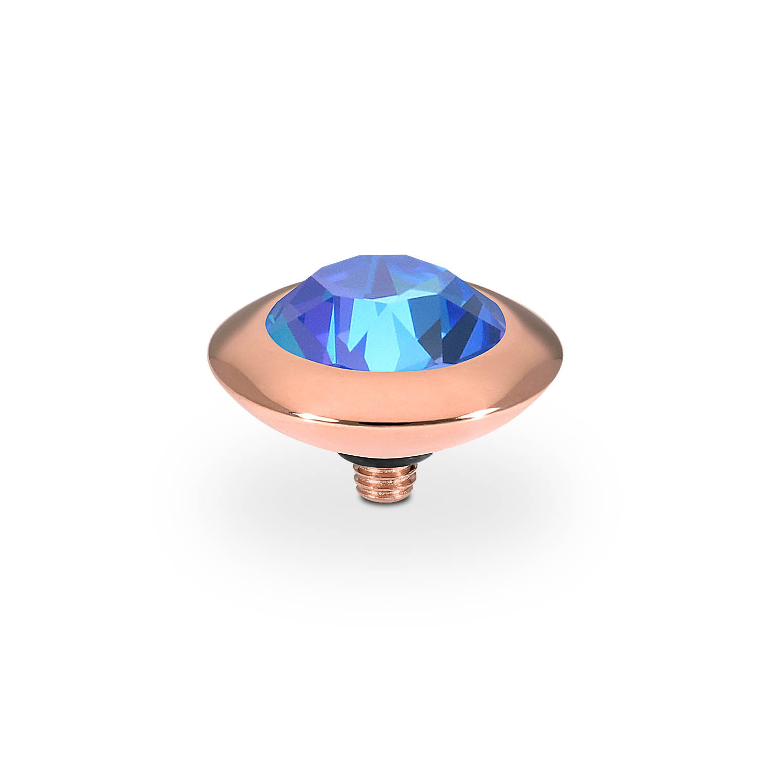 Tondo Top 0.51" - Rose Gold royal blue delite