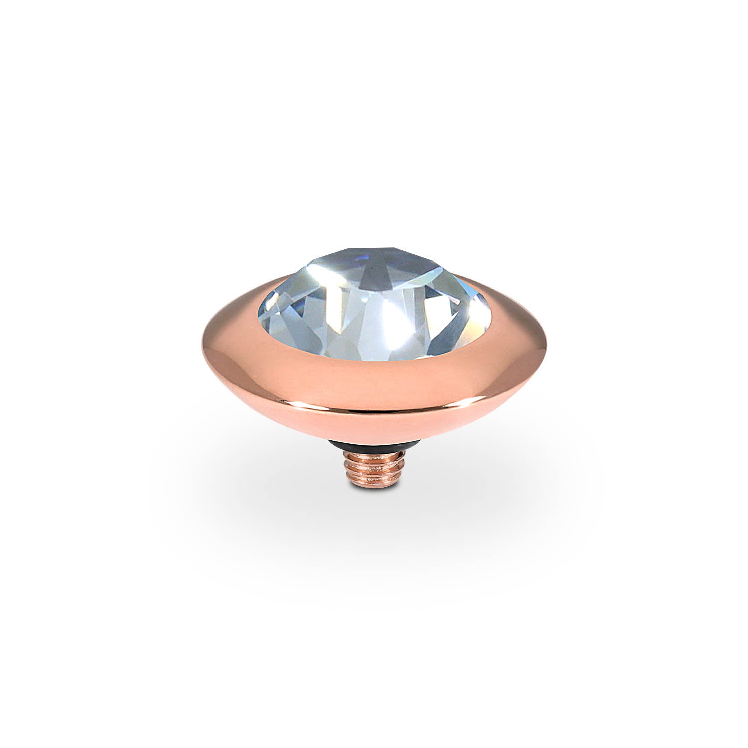 Tondo Top 0.51" - Rose Gold blue shade