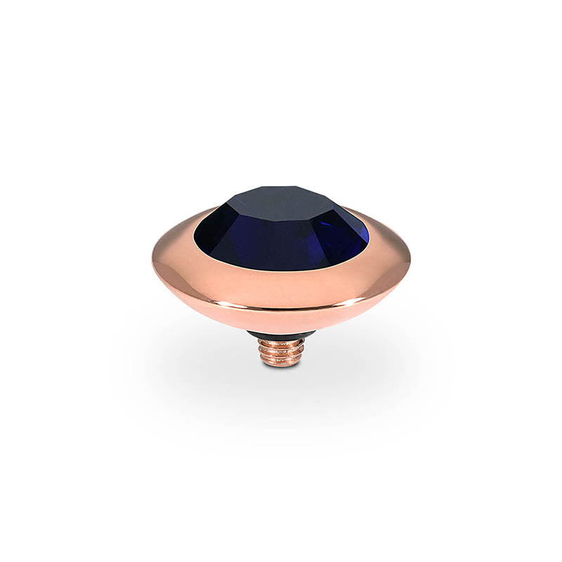 Tondo Top 0.51" - Rose Gold Dark Indigo