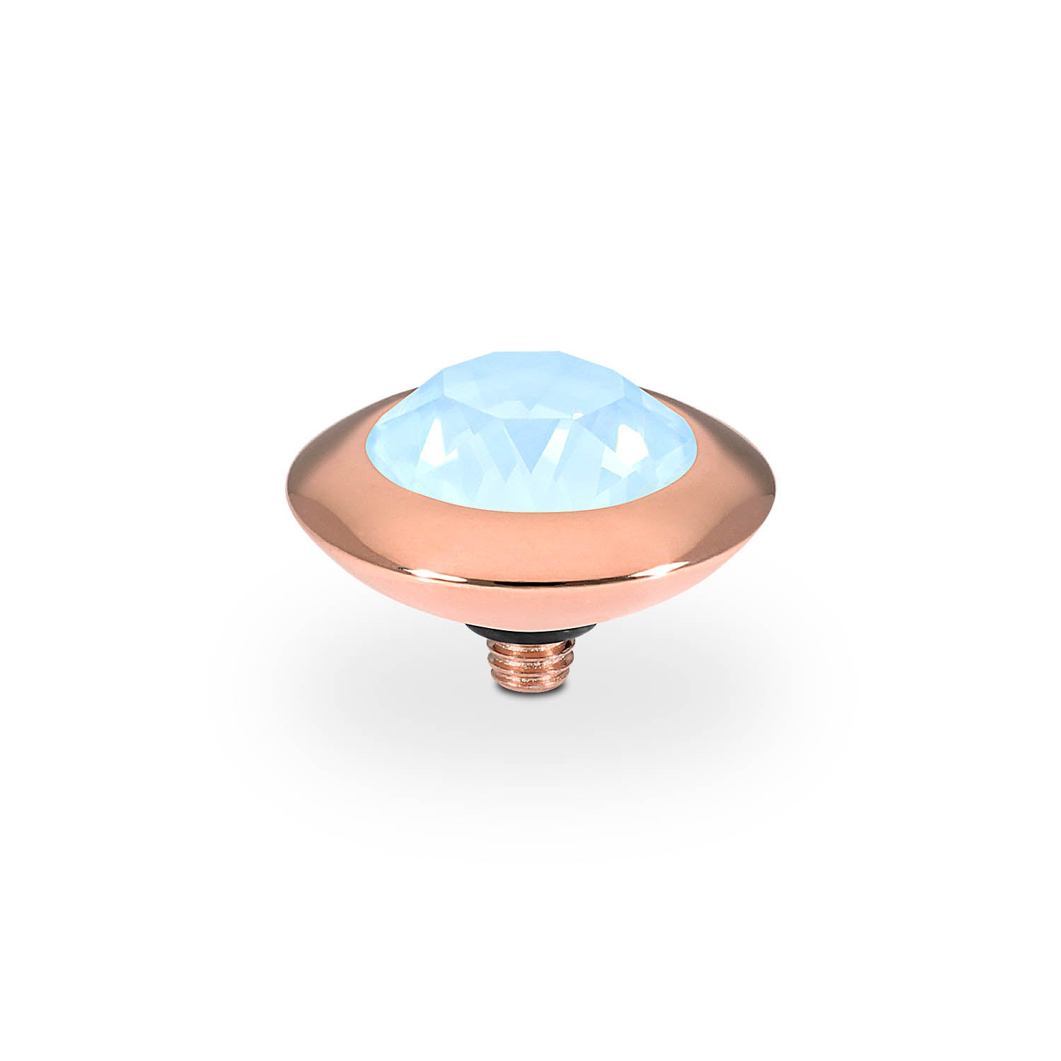 Tondo Top 0.51" - Rose Gold crystal sky ignite