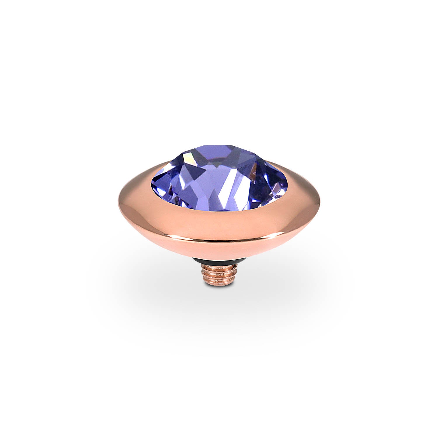 Tondo Top 0.51" - Rose Gold tanzanite