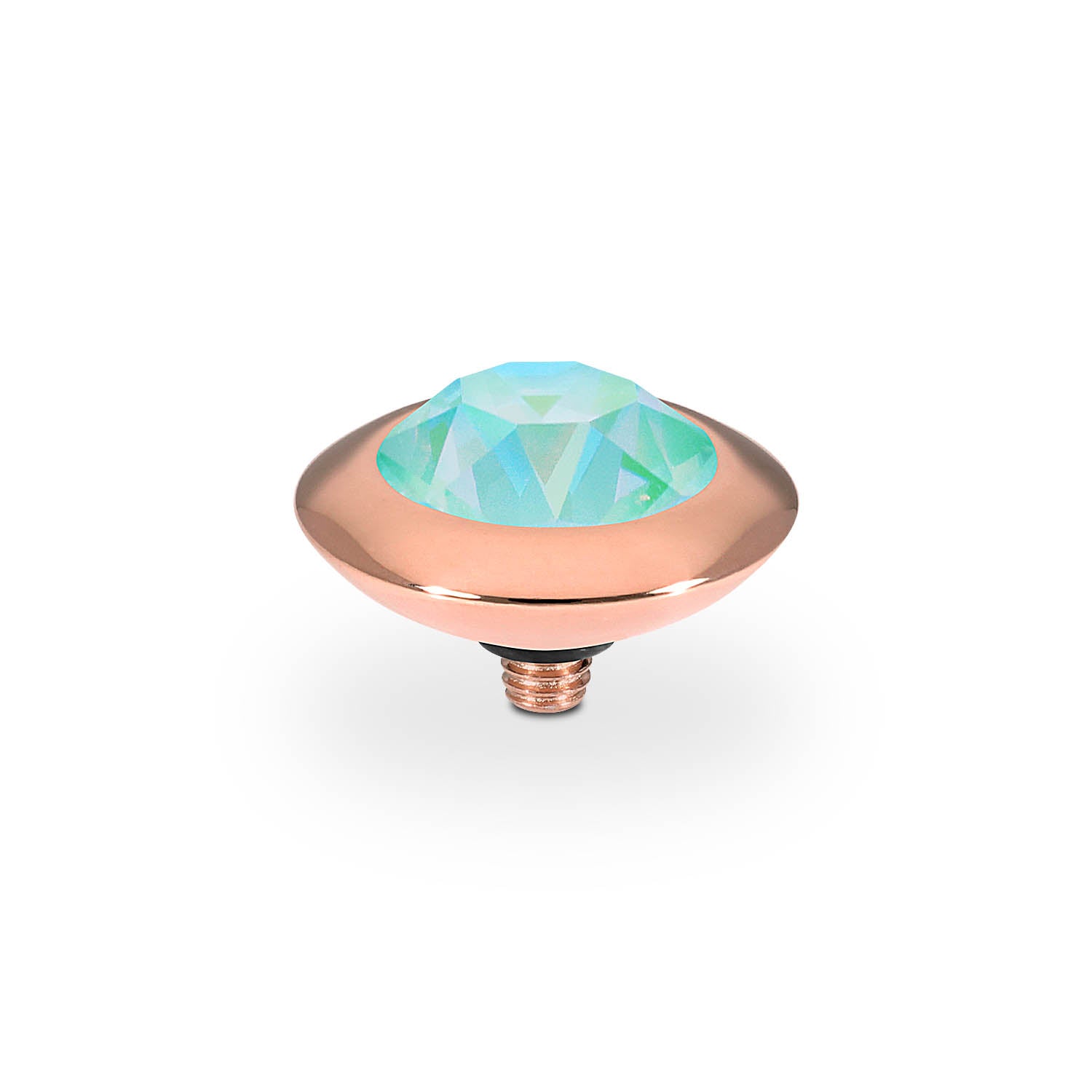 Tondo Top 0.51" - Rose Gold silky sage delite
